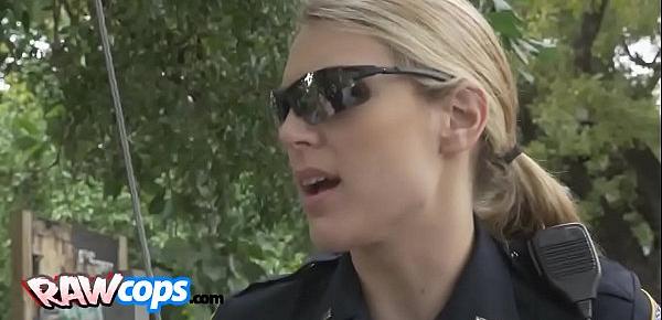  Busty cop craving for long dick